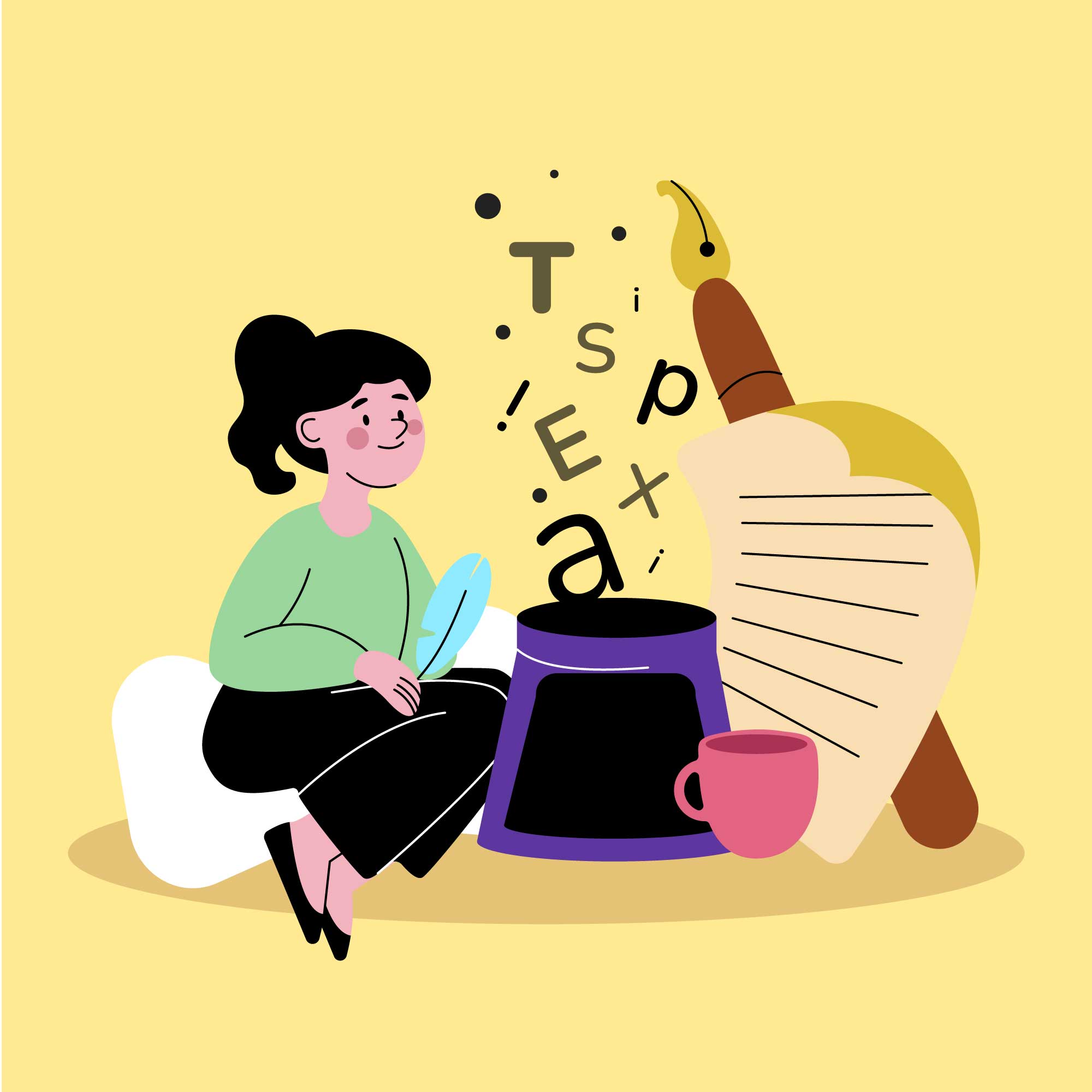 Illustration related to dyslexia and NLP